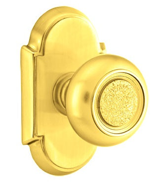 Emtek Belmont Knob Polished Brass - Lifetime #8 Rosette
