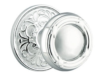 Emtek Ribbon and Reed Knob - Lancaster Rosette