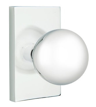 Emtek Orb Knob - Modern Rectangular Rosette