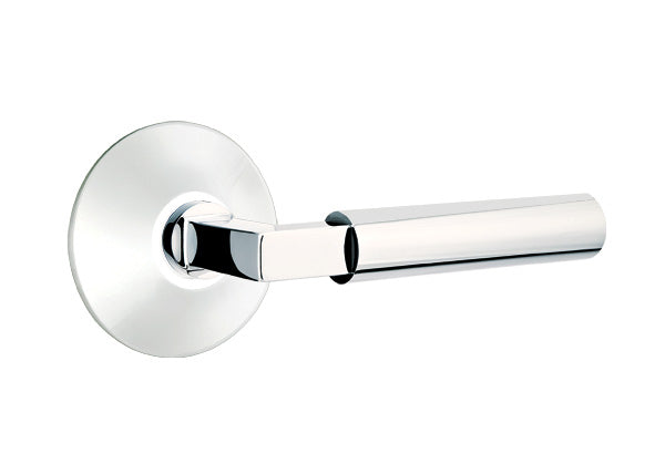 Emtek Brass Hercules Lever Polished Chrome-Modern Rosette