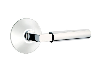 Emtek Brass Hercules Lever Polished Chrome-Modern Rosette