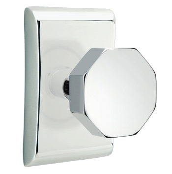 Emtek Octagon Modern Door Knob with Neos Rosette