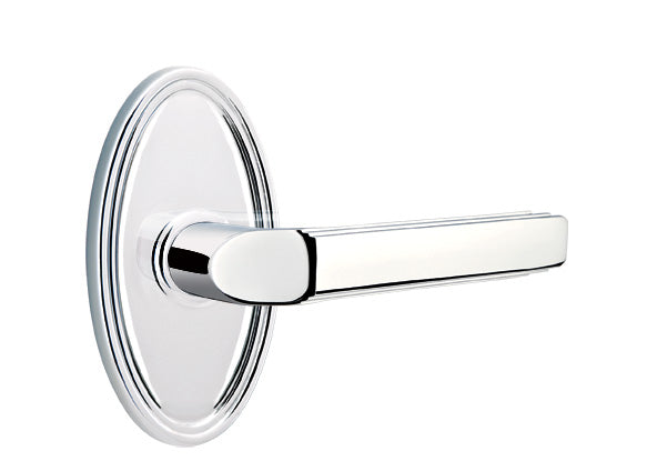 Emtek Milano Lever with Oval Rosette