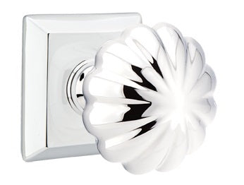 Emtek Melon Knob with Quincy Rosette