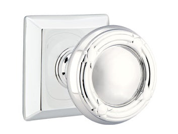 Emtek Ribbon and Reed Knob - Quincy Rosette