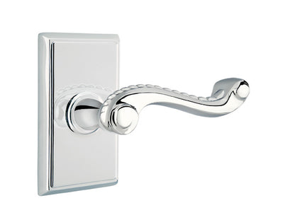 Emtek Rope Lever Polished Chrome-Rectangular Rosette