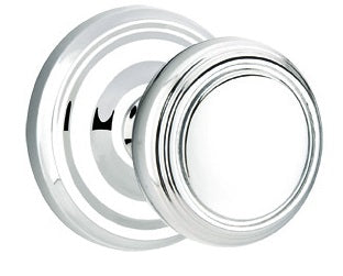 Emtek Norwich Knob With Regular Rosette - Polished Chrome