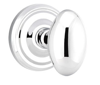 Emtek Egg Interior Mortise Knob with Regular Rosette