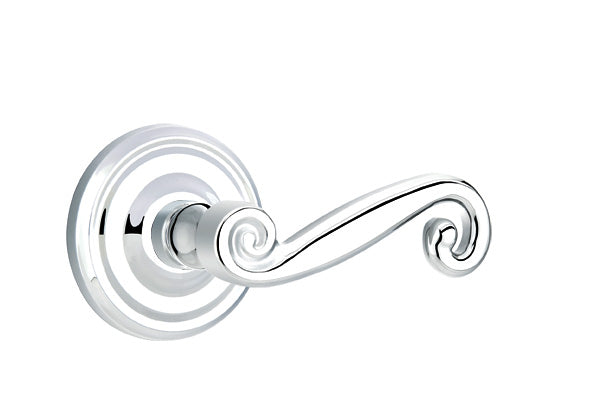 Emtek Rustic Lever Polished Chrome-Regular Rosette