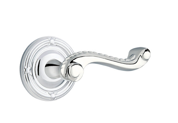 Emtek Rope Lever Polished Chrome-Ribbon and Reed Rosette