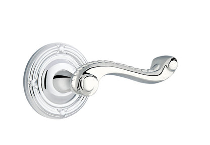 Emtek Rope Lever Polished Chrome-Ribbon and Reed Rosette