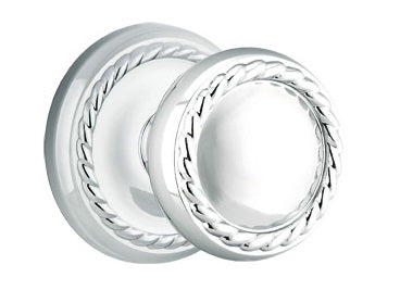 Emtek Rope Knob Polished Chrome Rope Rosette