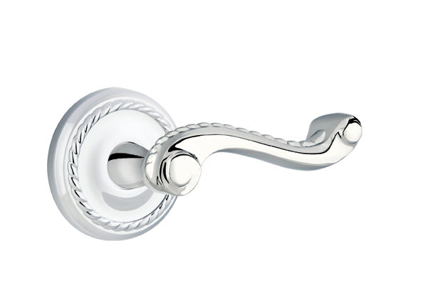 Emtek Rope Lever Polished Chrome-Rope Rosette