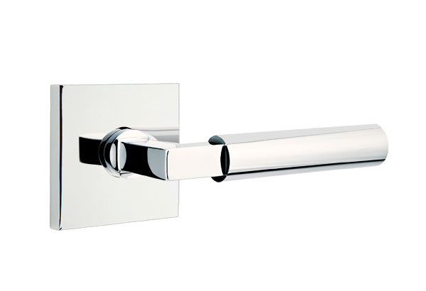 Emtek Brass Hercules Lever Polished Chrome-Square Rosette