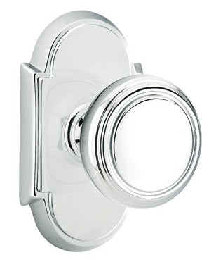 Emtek Norwich Knob With #8 Rosette - Polished Chrome