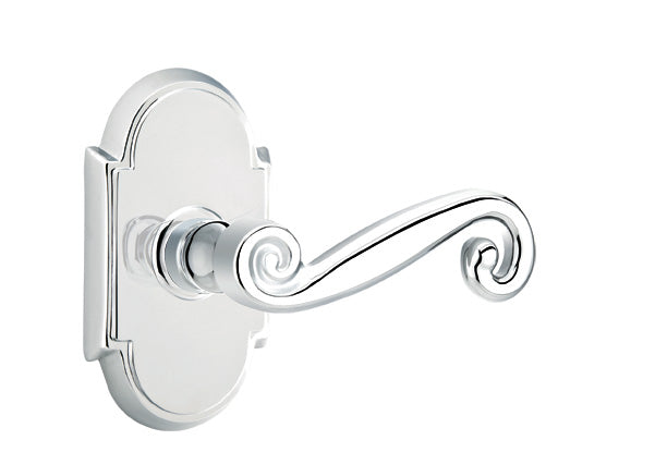 Emtek Rustic Lever Polished Chrome-Style 8 Rosette