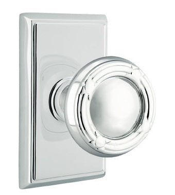 Emtek Ribbon and Reed Knob - Rectangular Rosette