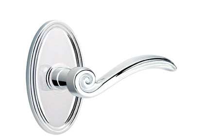 Emtek Elan Lever Polished Chrome-Oval Rosette