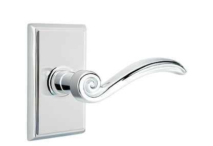 Emtek Elan Lever Polished Chrome-Rectangular Rosette