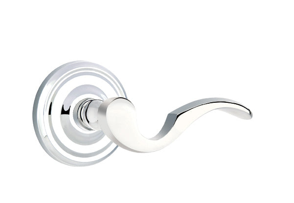 Emtek Cortina Lever Polished Chrome-Regular Rosette