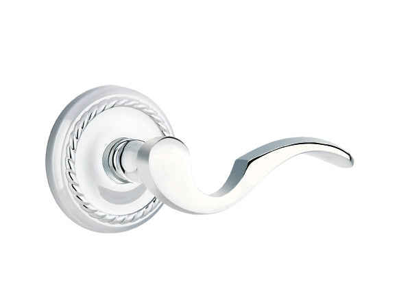 Emtek Cortina Lever Polished Chrome-Rope Rosette