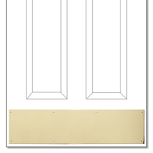 Polished Brass PVD Kickplate