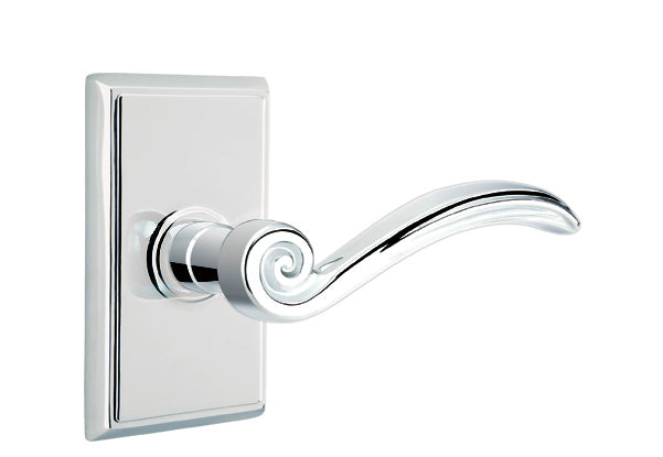 Emtek Elan Interior Mortise Lever with Rectangular Rosette