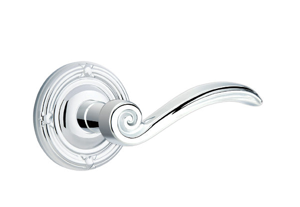 Emtek Elan Interior Mortise Lever with Ribbon & Reed Rosette