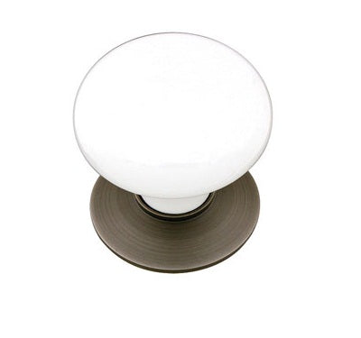 Emtek Ice White 1 3/4 Inch Porcelain Wardrobe Knob
