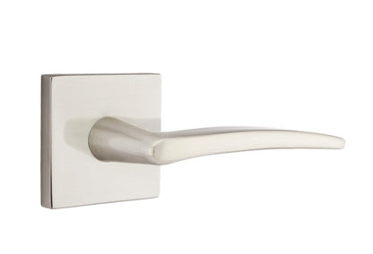 Emtek Poseidon Door Lever - Square Rosette - Satin Nickel