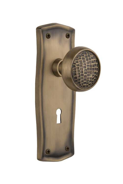 Nostalgic Warehouse Prairie Plate with Craftsman Knob - Interior Mortise