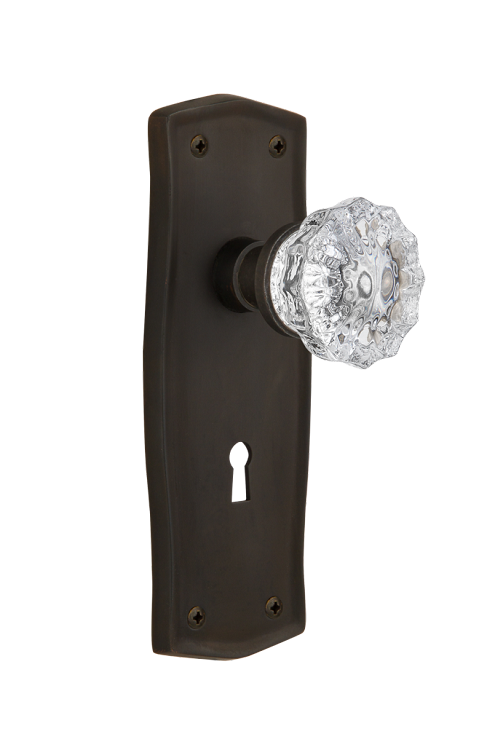 Nostalgic Warehouse Prairie Plate with Crystal Knob