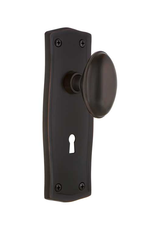 Nostalgic Warehouse Prairie Plate with Homestead Knob - Timeless Bronze