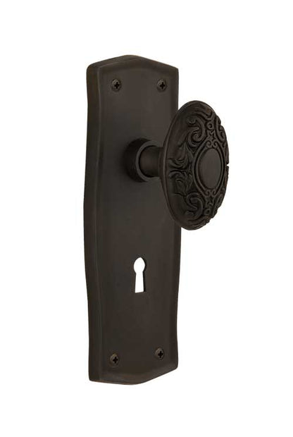 Nostalgic Warehouse Prairie Plate with Victorian Knob - Interior Mortise
