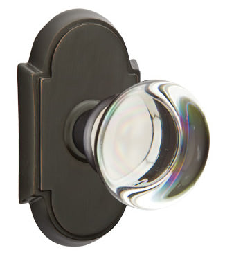 Emtek Providence Crystal Knob with Style #8 Rosette