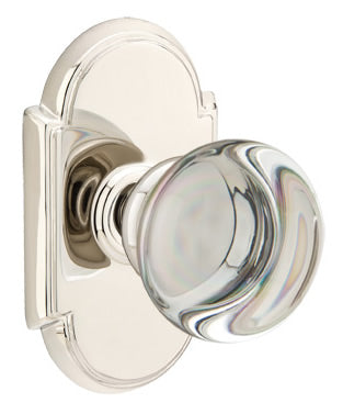 Emtek Providence Crystal Knob with Style #8 Rosette