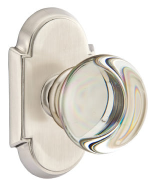 Emtek Providence Crystal Knob with Style #8 Rosette
