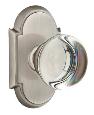 Emtek Providence Crystal Knob with Style #8 Rosette
