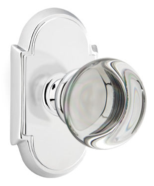 Emtek Providence Crystal Knob with Style #8 Rosette