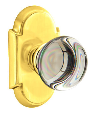 Emtek Providence Crystal Knob with Style #8 Rosette