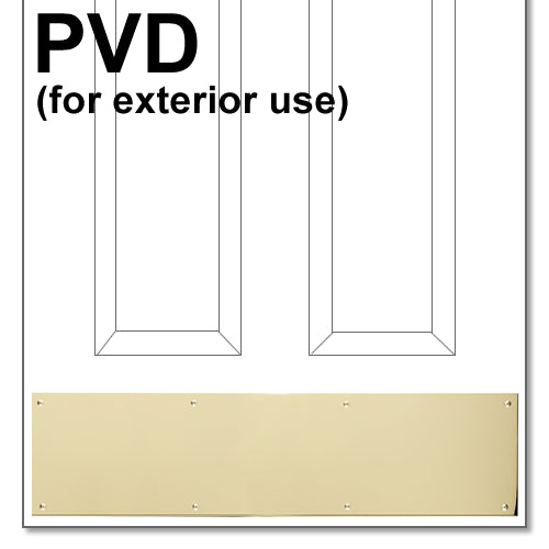 Polished Brass PVD Kickplate