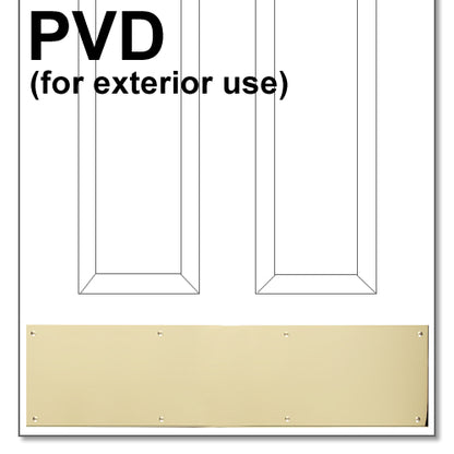 Polished Brass PVD Kickplate