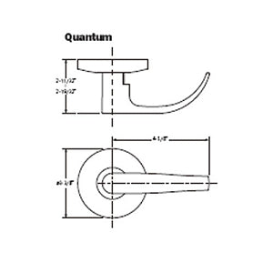 Falcon B-Series Quantum Grade II Commercial Lock Entry/Office Function