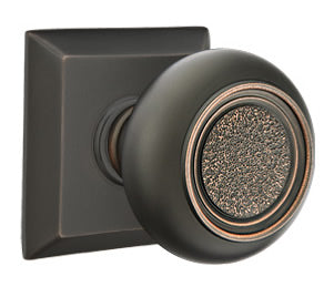 Emtek Belmont Knob Oil Rubbed Bronze Quincy Rosette