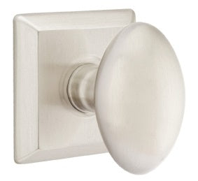 Emtek Egg Interior Mortise Knob with Quincy Rosette