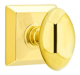 Emtek Egg Interior Mortise Knob with Quincy Rosette