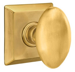 Emtek Egg Interior Mortise Knob with Quincy Rosette