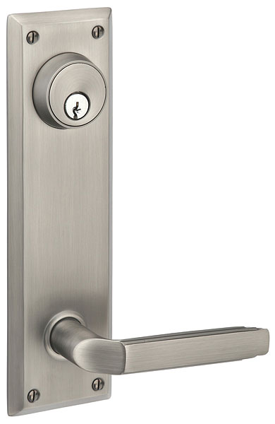 Emtek Quincy Sideplate - Milano Lever - Pewter
