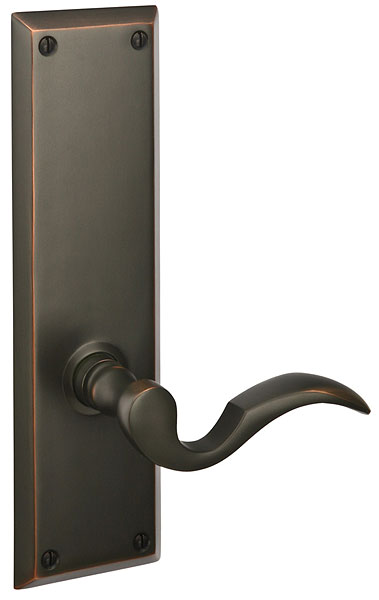 Emtek Quincy 9 Inch Sideplate - Cortina Lever - Oil Rubbed Bronze