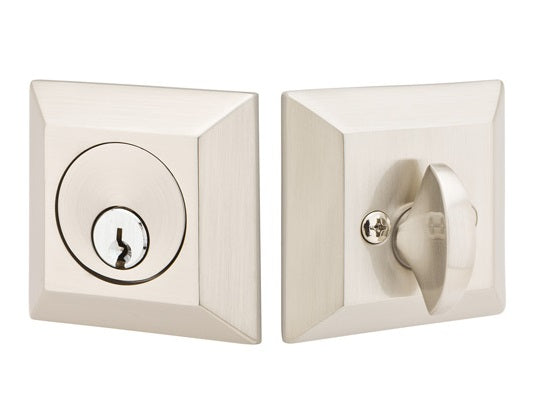 Emtek Quincy Deadbolts - Satin Nickel